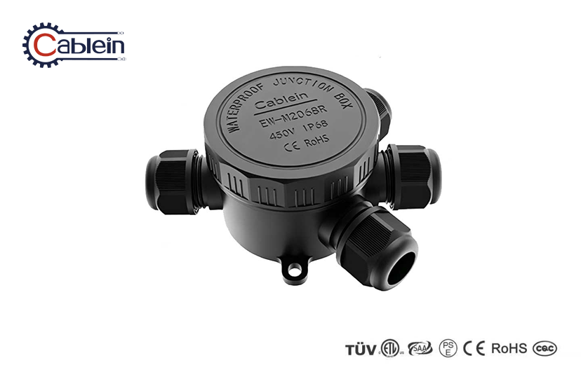 Round 4-Way Inline Waterproof Junction Box